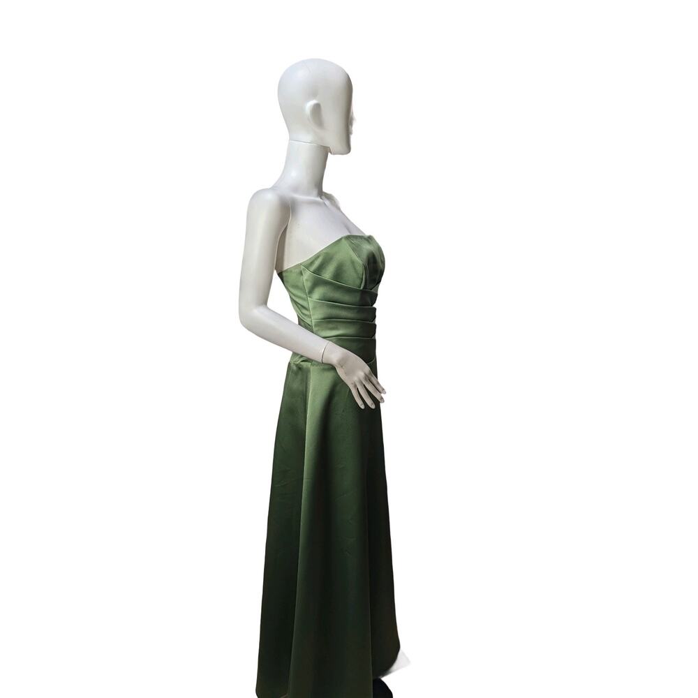 Alfred Angelo Strapless Formal Gown (Size: 6)Clover Green Style 6333-Prom, Event - Picture 5 of 8
